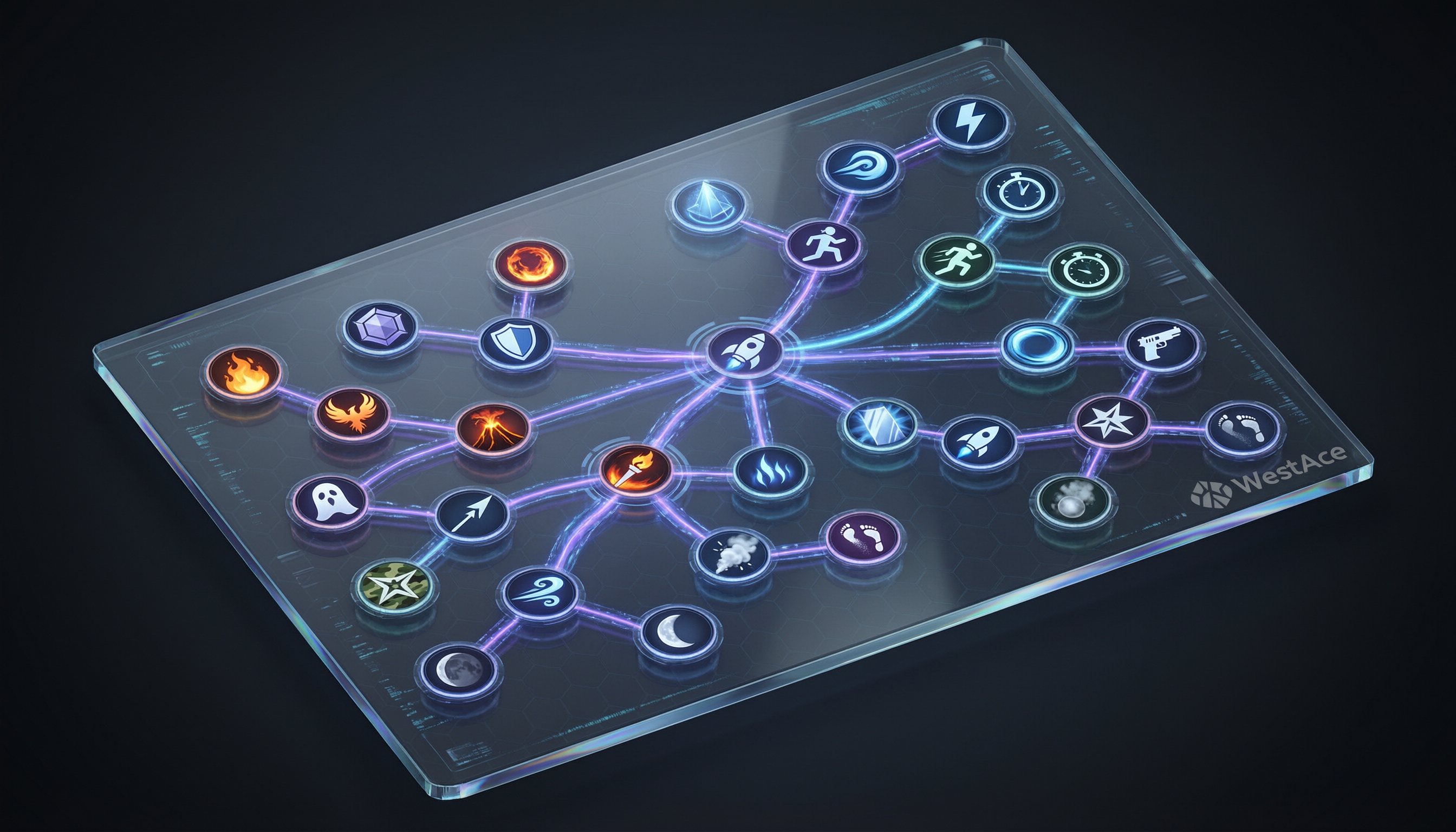 WestAce skill tree and ability interface